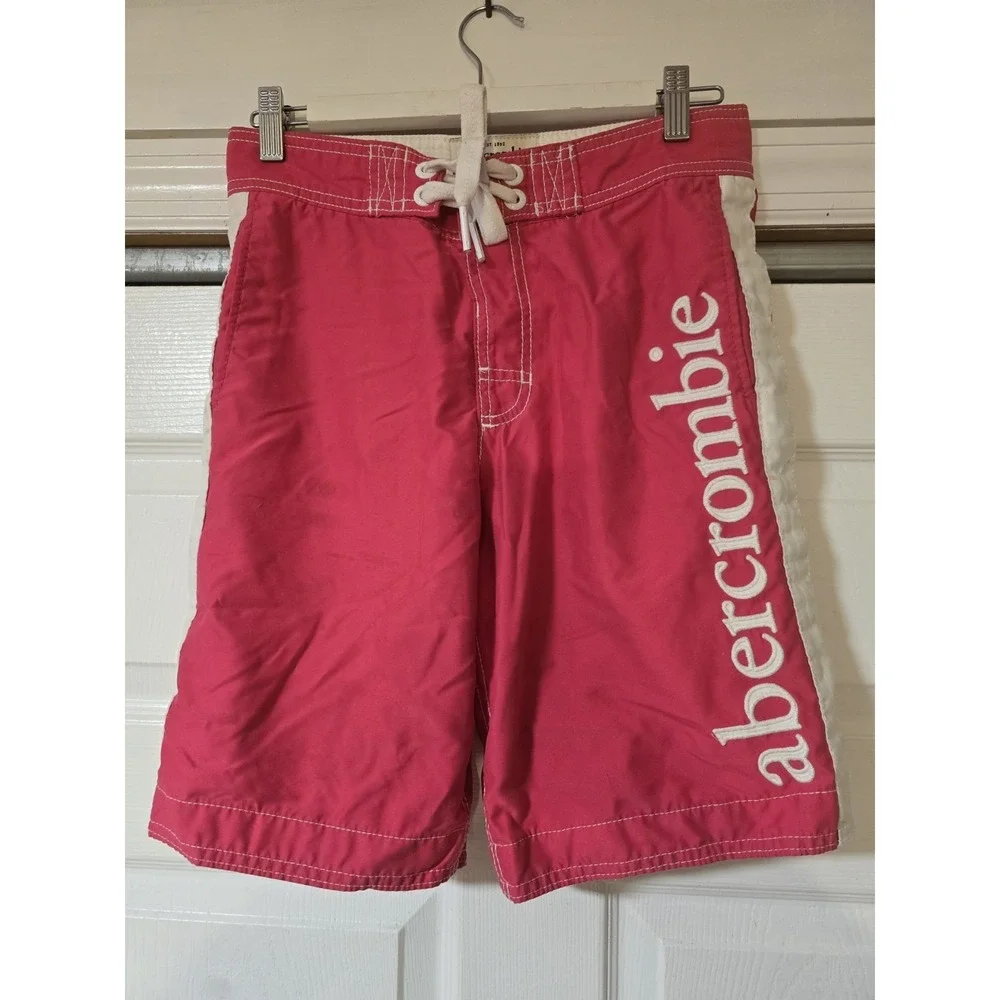 Abercrombie Kids‎ Size L Pink  ,Tie Front Board Shorts Surf Swim Trunks